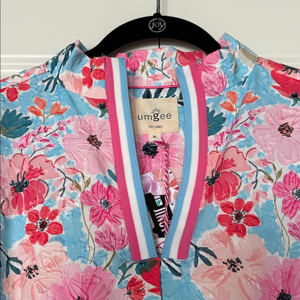 Umgee Pink Floral Blouse - Picture 8 of 11